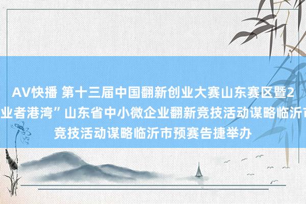 AV快播 第十三届中国翻新创业大赛山东赛区暨2024年“建行创业者港湾”山东省中小微企业翻新竞技活动谋略临沂市预赛告捷举办