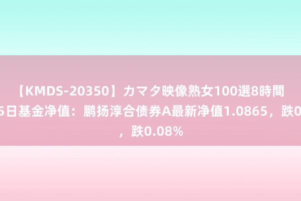 【KMDS-20350】カマタ映像熟女100選8時間 8月15日基金净值：鹏扬淳合债券A最新净值1.0865，跌0.08%