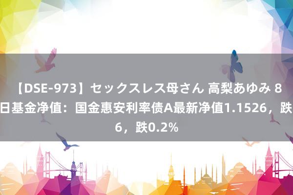 【DSE-973】セックスレス母さん 高梨あゆみ 8月15日基金净值：国金惠安利率债A最新净值1.1526，跌0.2%